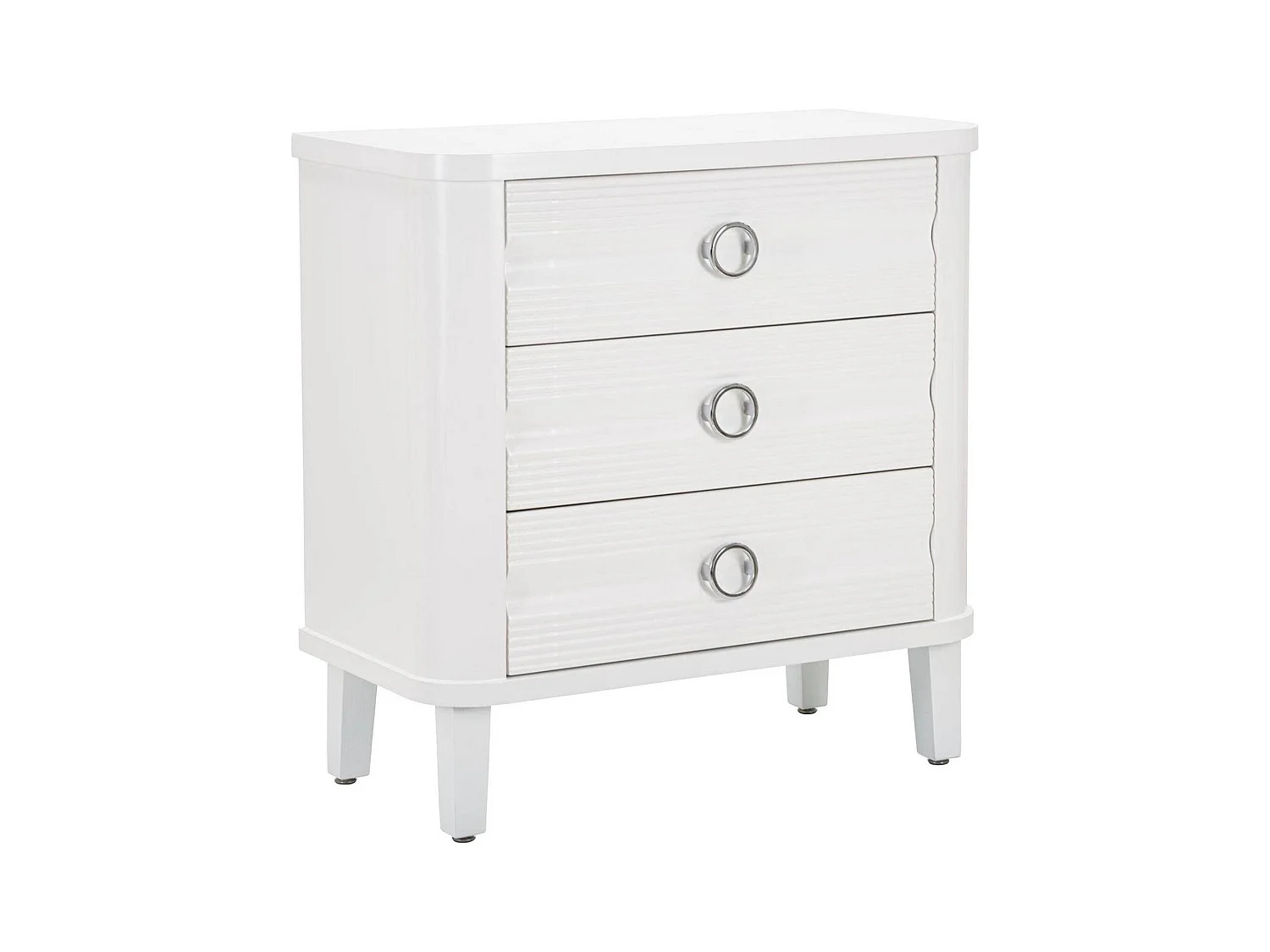 Tribeca ladekast, Multifunctionele ladekast, Slaapkamerdressoir, Kast met lades, 81x40 h84 cm, Wit