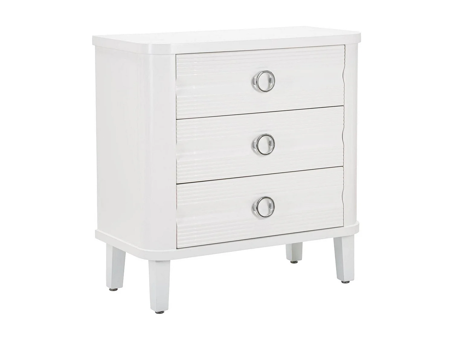 Cajonera Tribeca, Cómoda multiusos, Cómoda de dormitorio, Gabinete con cajones, 81x40 h84 cm, Blanco