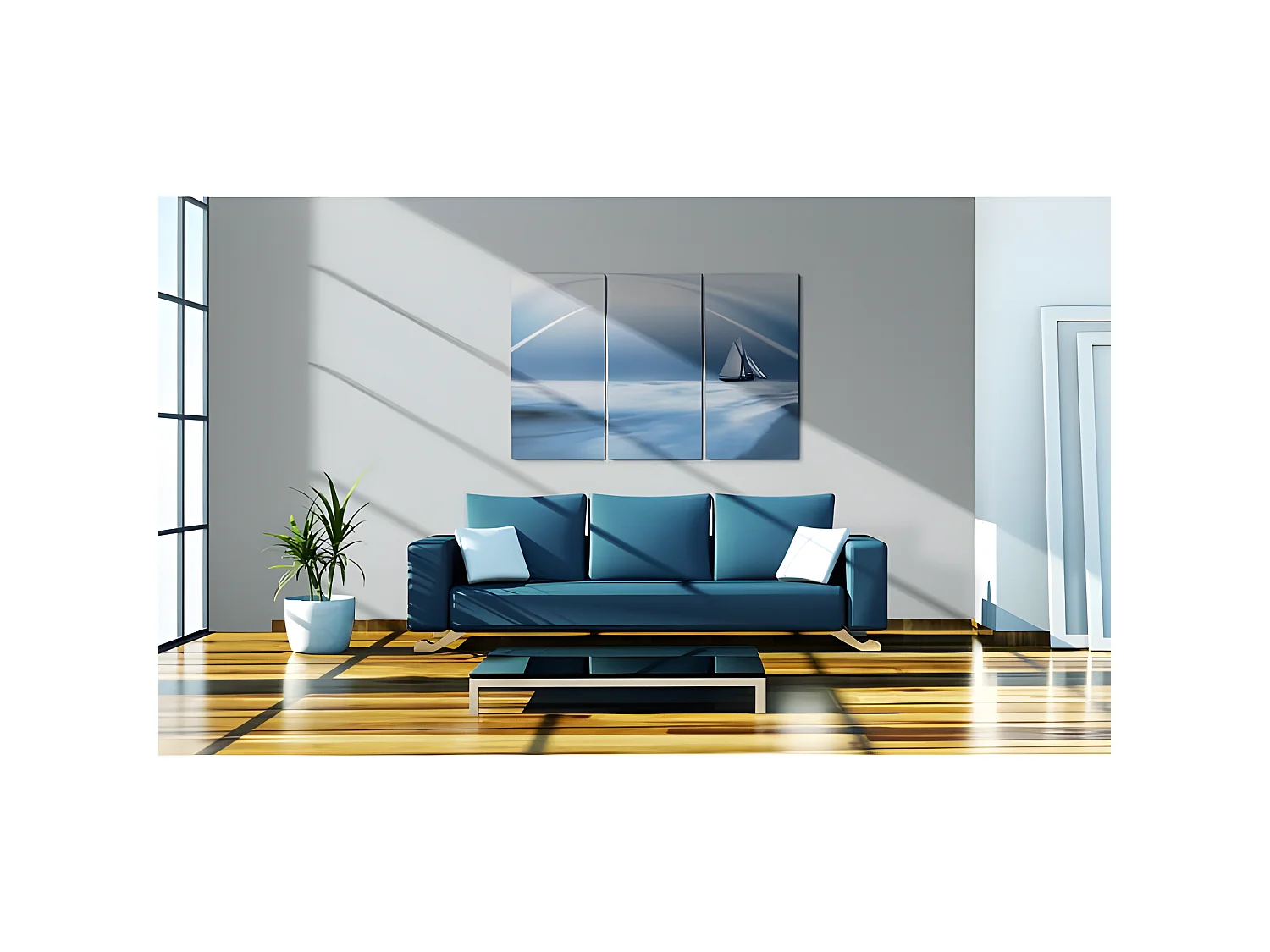 Tableau Voiler dans les nuages 90x60 cm