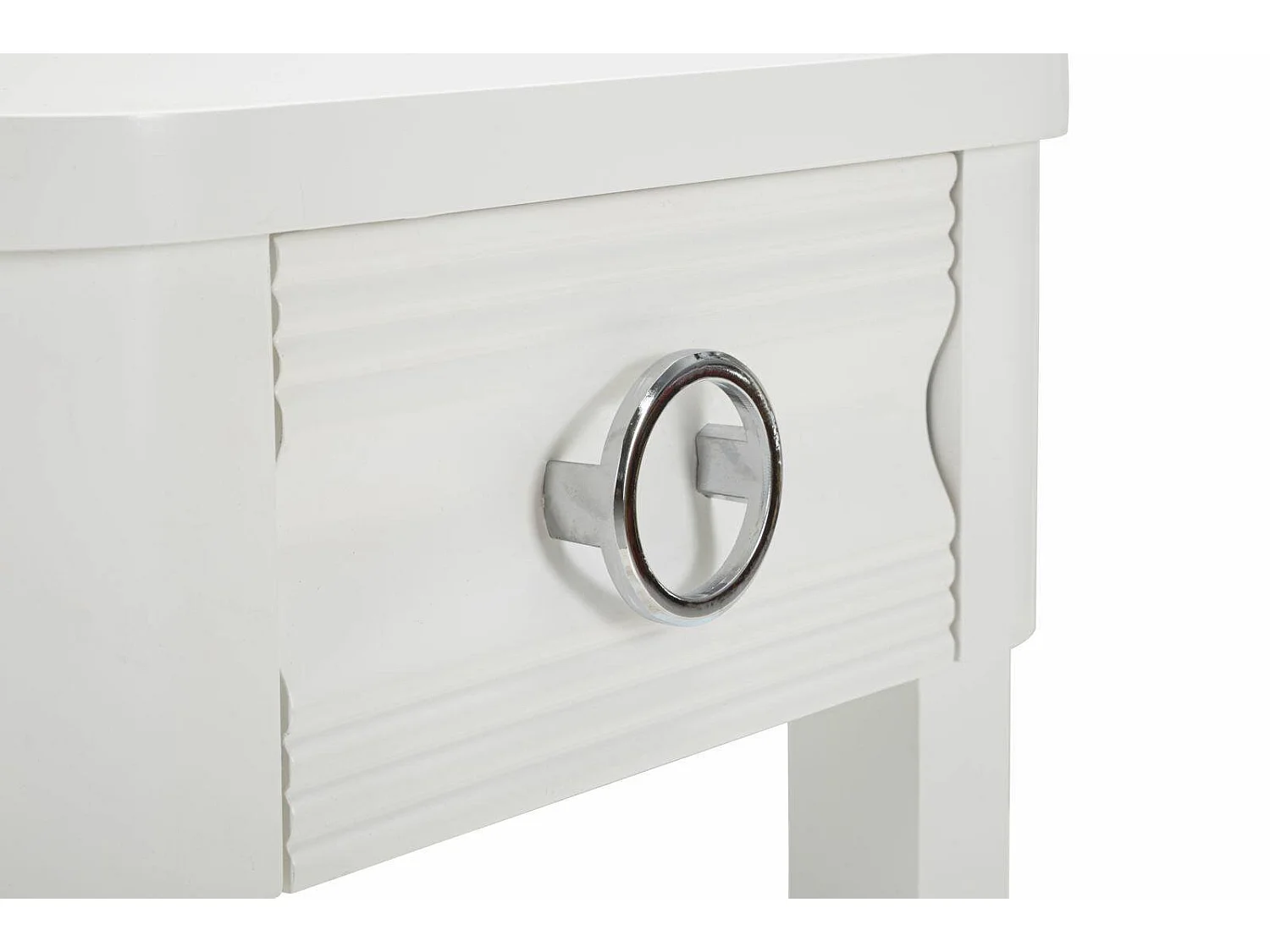 Table basse Guru, Table basse, Porte-revues pour canapé, Etagère de salon, 45x40 h54 cm, Blanc