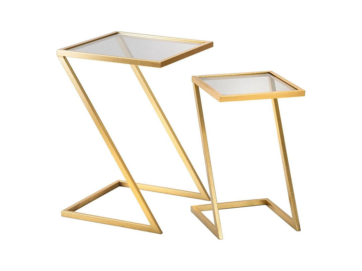 Table basse Ono, Table basse, Porte-revues pour canapé, Etagère de salon, 40x40 h60 cm, Or