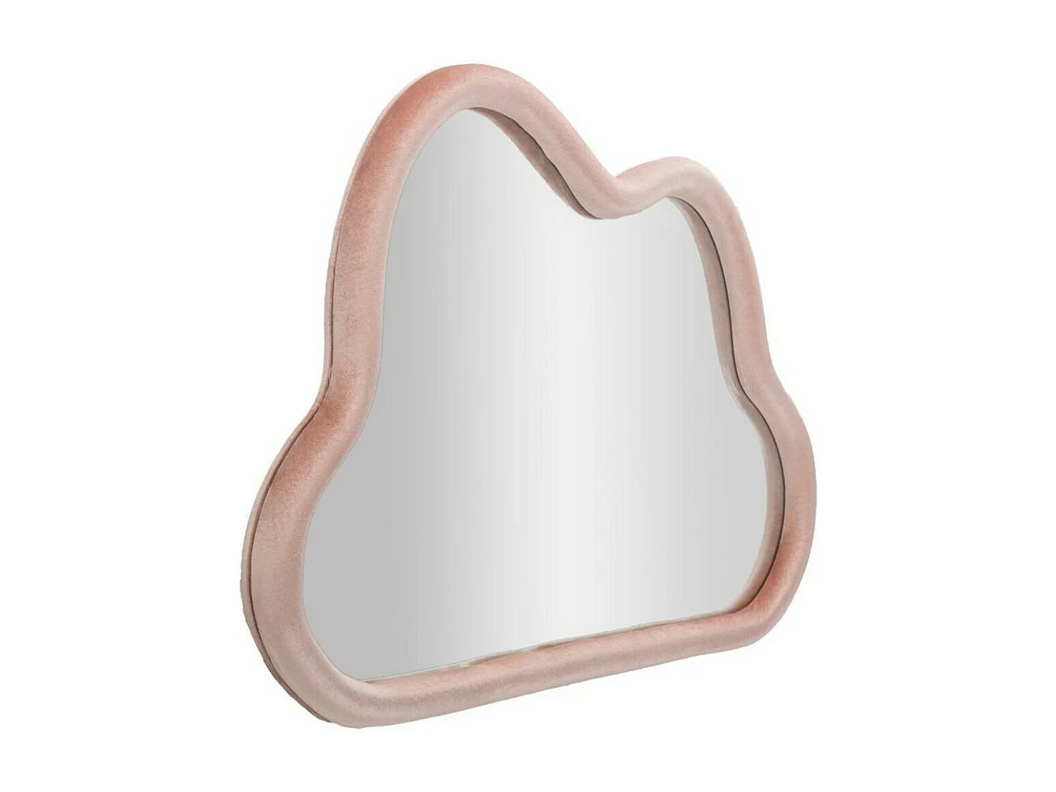 Miroir Depero, Verre miroité, Objet d'ameublement mural, Décoration avec miroir, 90x4 h60 cm, Rose