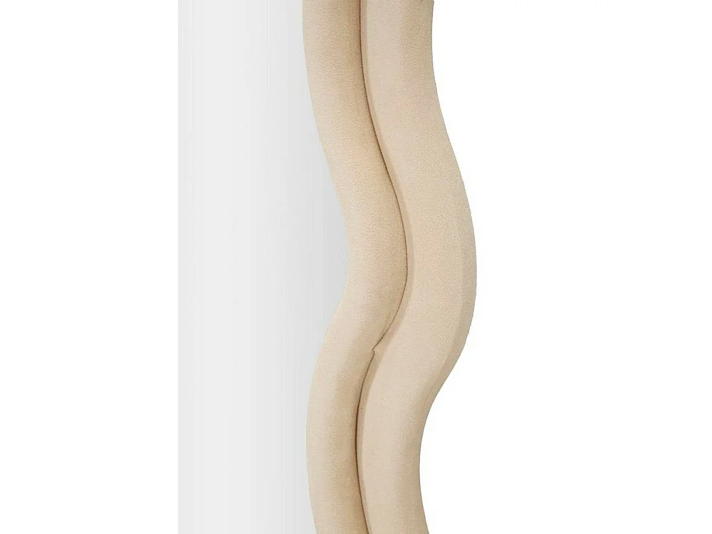 Espejito Allen, Espejo, Objeto de decoración de pared, Decoración de espejo, 60x6 h160 cm, Crema