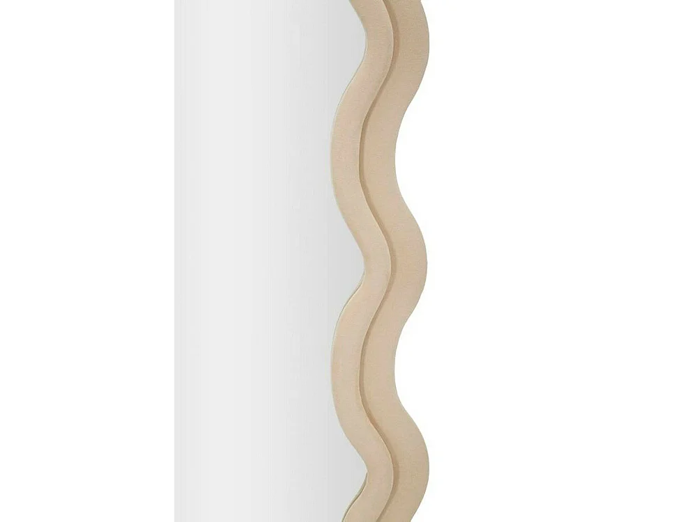 Espelho Allen, Espelho, Artigo de decoração de parede, Decoração com espelho, 60x6 h160 cm, Creme