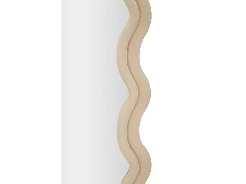 Inbusspiegel, Spiegel, Wandmeubelartikel, Decoratie met spiegel, 60x6 h160 cm, Crème