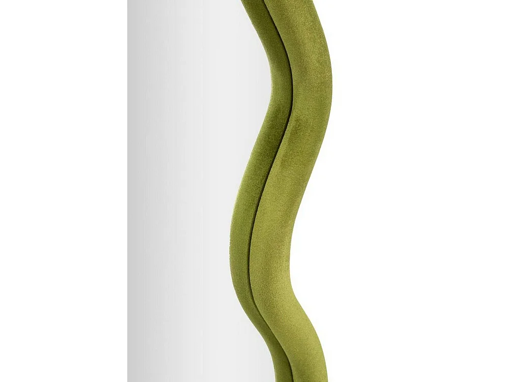 Miroir Russolo, Verre miroité, Objet d'ameublement mural, Décoration avec miroir, 60x4 h90 cm, Vert