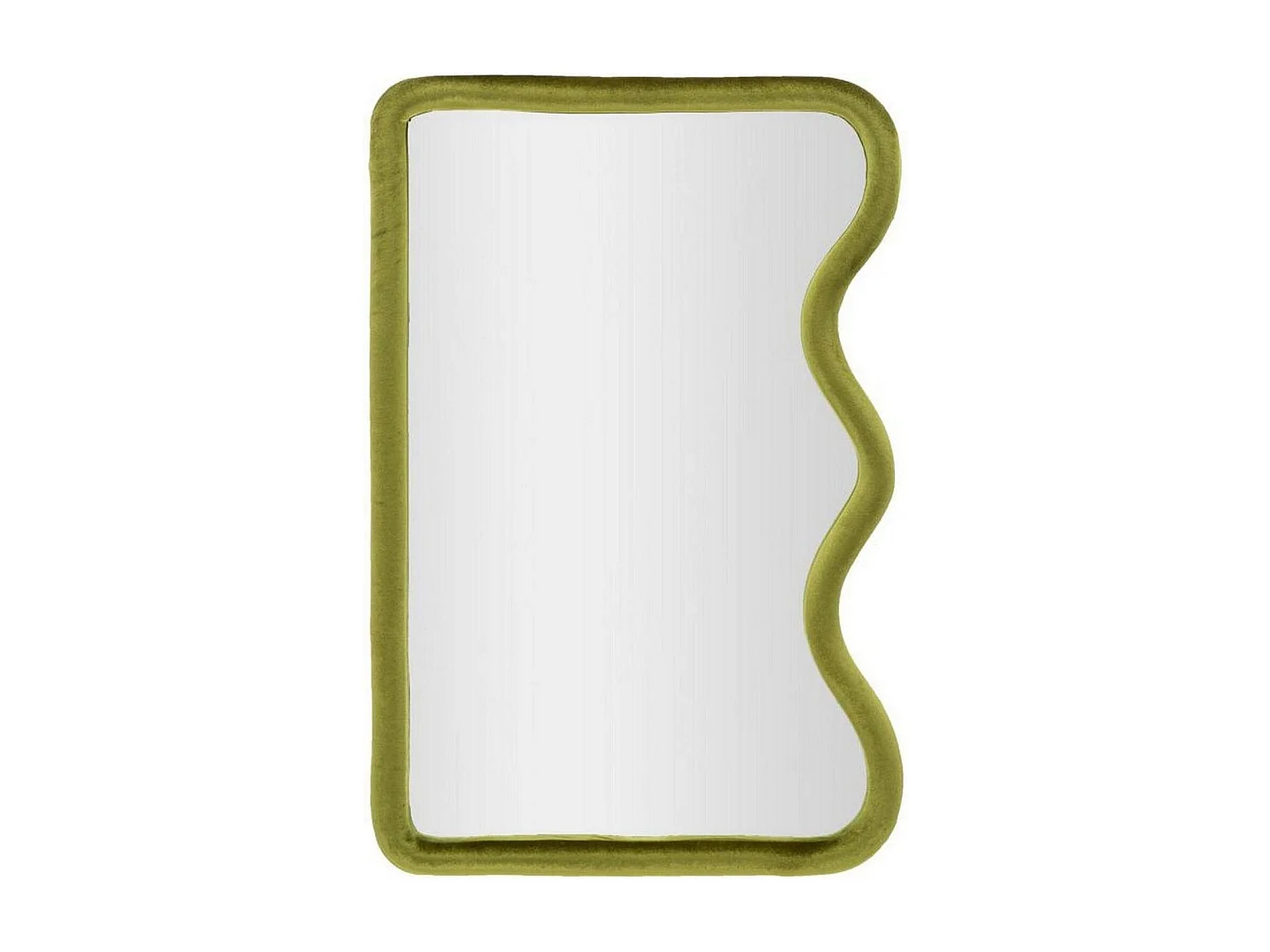 Russolo Spiegel, Spiegel, Wandmeubelartikel, Decoratie met spiegel, 60x4 h90 cm, Groen