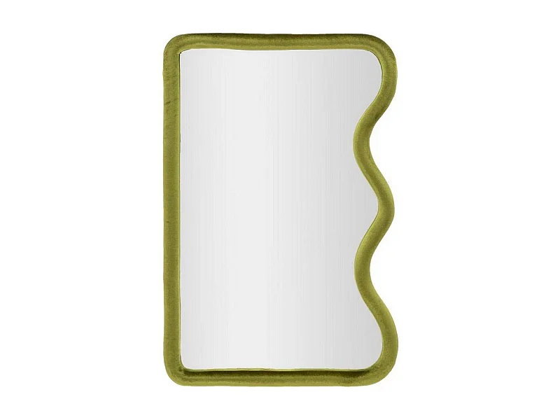 Espejito Russolo, Espejo, Objeto de decoración de pared, Decoración de espejo, 60x4 h90 cm, Verde