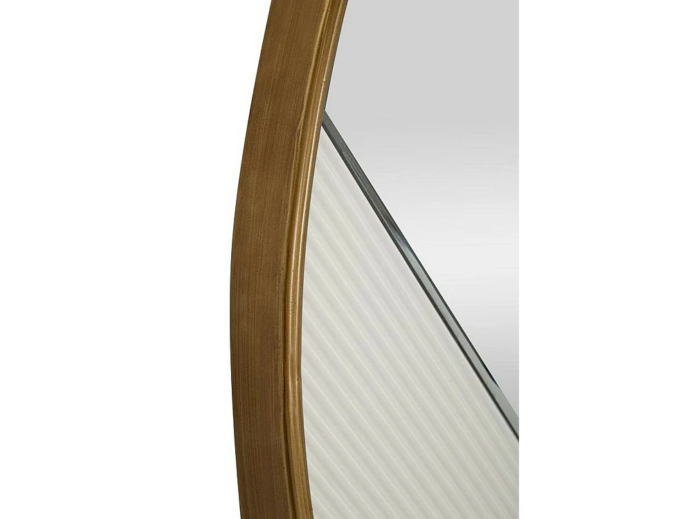 Santelia Spiegel, Spiegel, Wandmeubelartikel, Decoratie met spiegel, 80x4 h80 cm, Wit en Goud