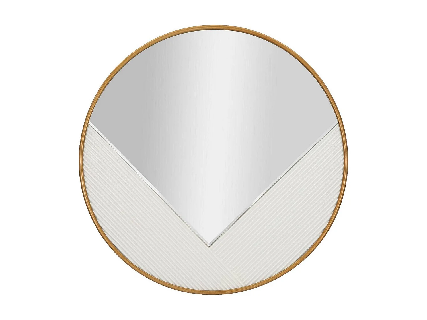 Specchio Santelia, Materiale Struttura in Metallo, 4x80h cm Bianco