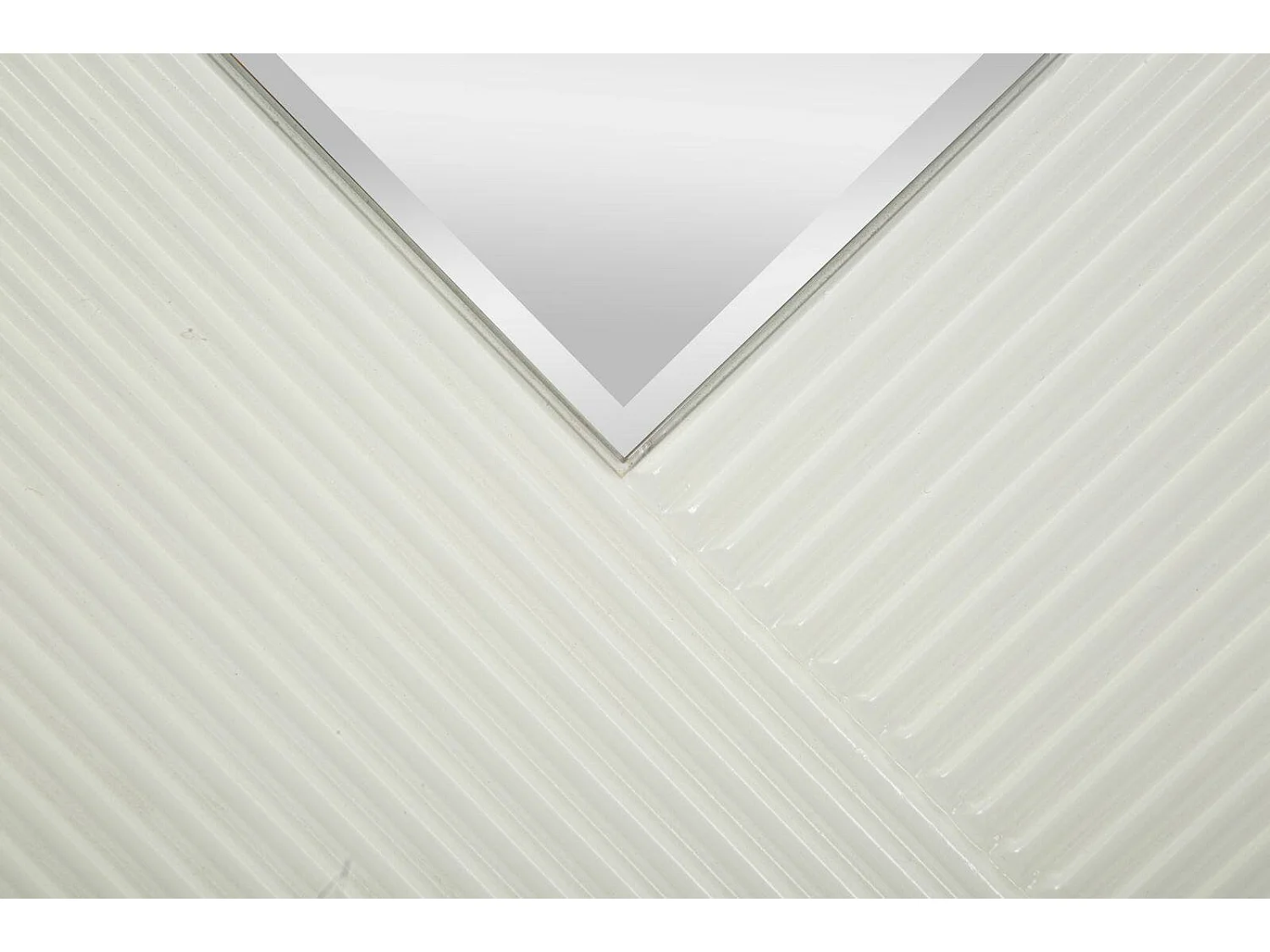 Specchio Santelia, Materiale Struttura in Metallo, 4x80h cm Bianco