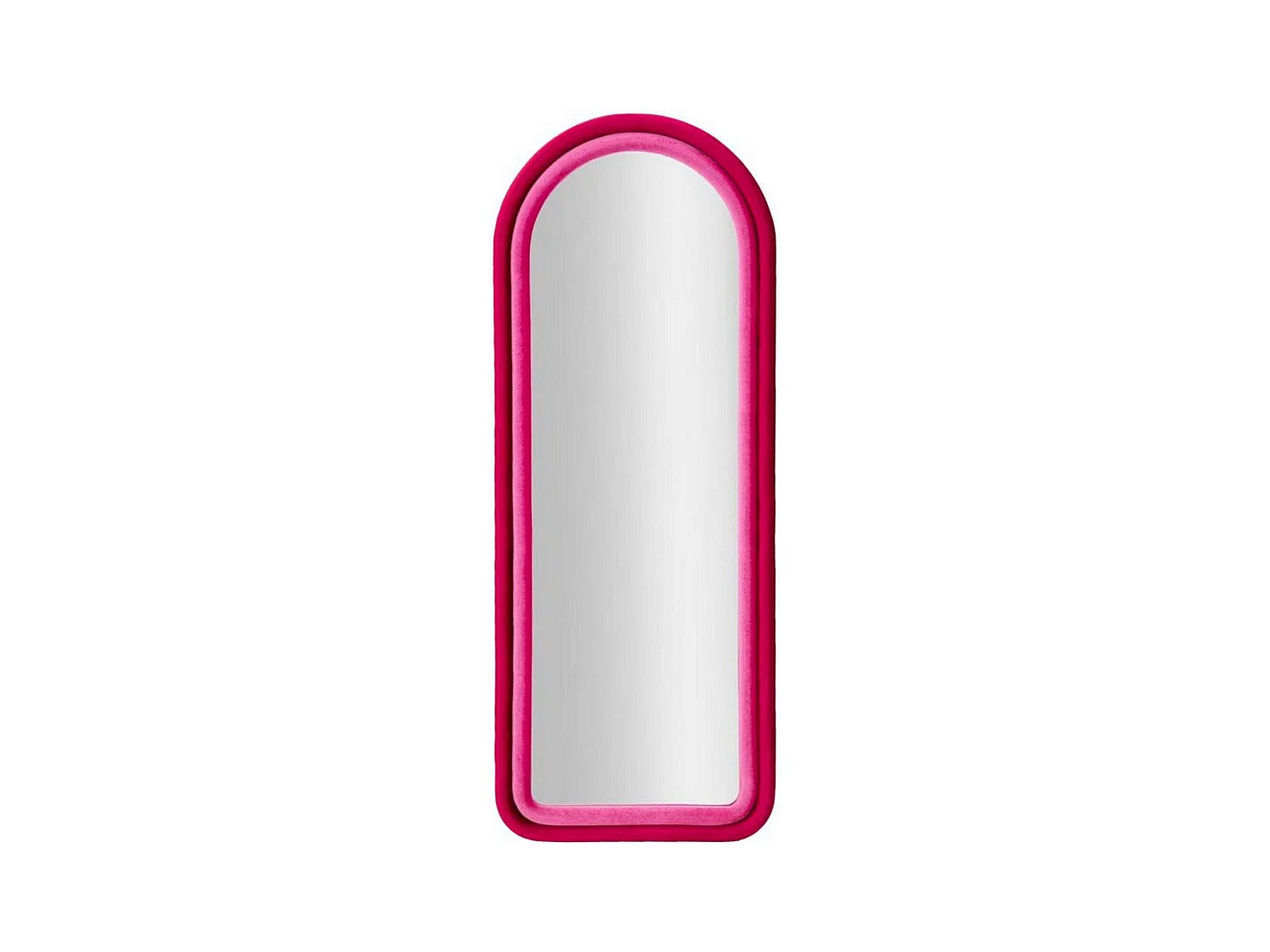 Miroir Segal, Verre miroité, Objet d'ameublement mural, Décoration avec miroir, 60x4 h160 cm, Fuchsia