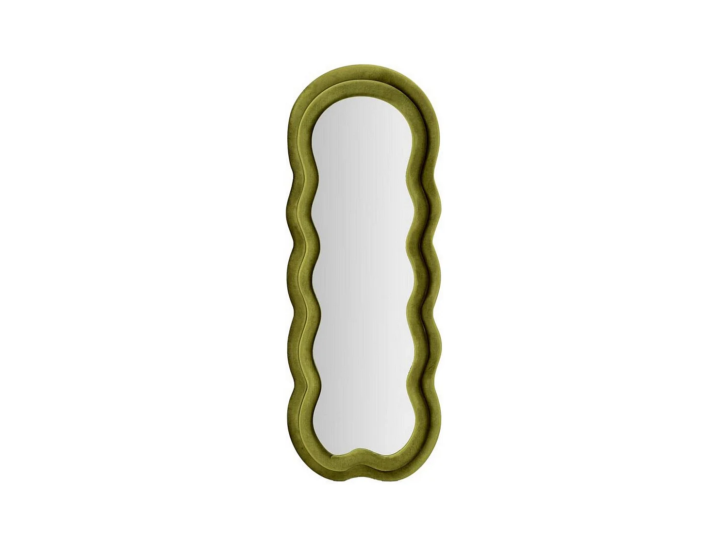 Espejito Marylin, Espejo, Objeto de decoración de pared, Decoración de espejo, 60x4 h160 cm, Verde