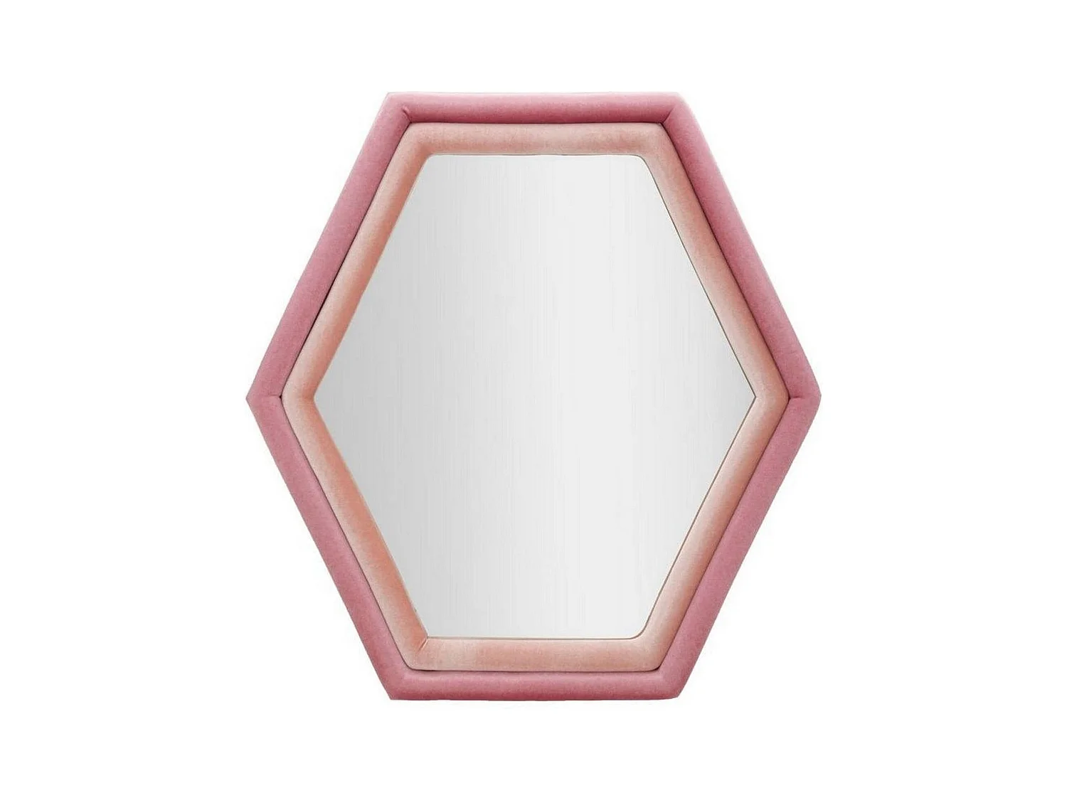 Miroir Balla, Verre miroité, Objet d'ameublement mural, Décoration avec miroir, 75x4 h80 cm, Rose