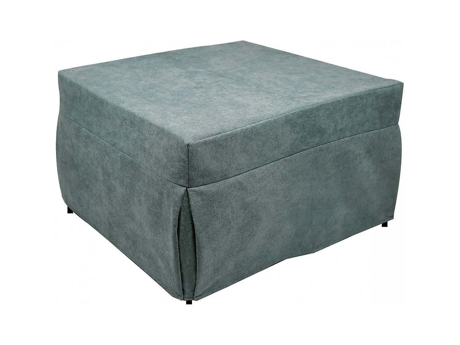 Pouf Arno, Fauteuil polyvalent, Chaise sac, Pouf repose-pieds, Made in Italy, 78x78 h45 cm, Bleu clair