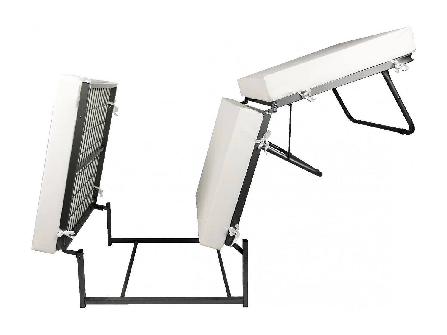 Arno poef, Multifunctionele fauteuil, Zitzak, Voetenbank poef, Made in Italy, 78x78 h45 cm, Lichtblauw