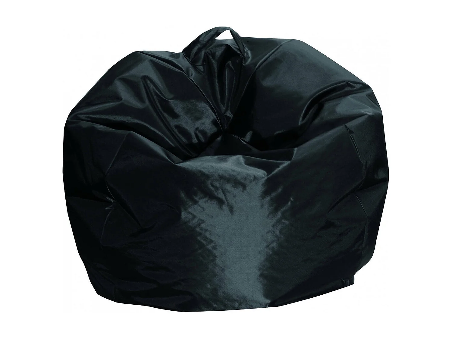 Ascia poef, Multifunctionele fauteuil, Zitzak, Voetenbank poef, Made in Italy, 65x65 h50 cm, Zwart