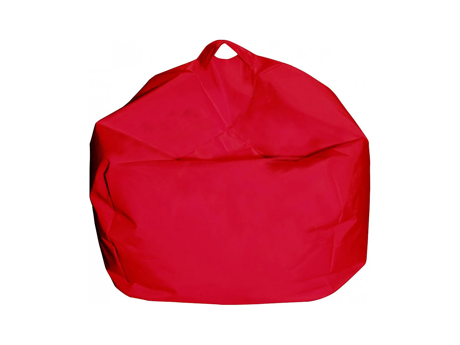 Pouf Ascia, Fauteuil polyvalent, Chaise sac, Pouf repose-pieds, Made in Italy, 65x65 h50 cm, Rouge