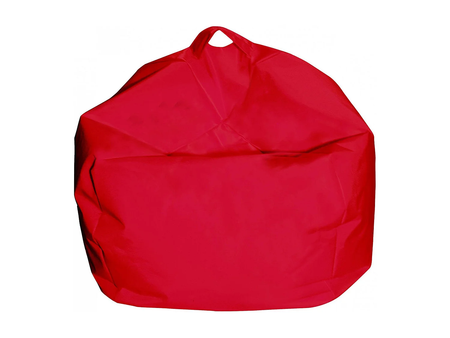 Pouf Ascia, Fauteuil polyvalent, Chaise sac, Pouf repose-pieds, Made in Italy, 65x65 h50 cm, Rouge