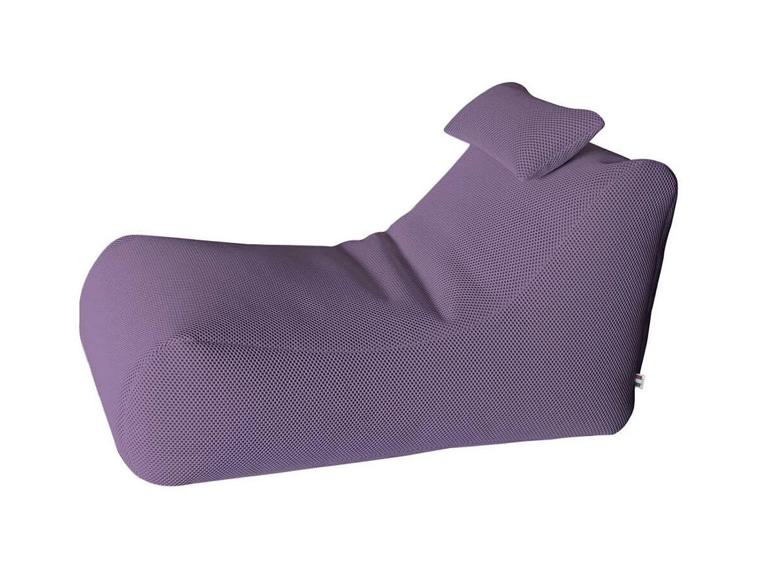 Pouf ÐœÑ–hck, Fauteuil polyvalent, Chaise sac, Pouf repose-pieds, Made in Italy, 70x120 h65 cm, Violet