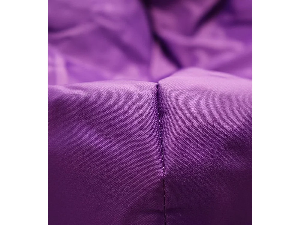 Pouf Angillina, Fauteuil polyvalent, Chaise sac, Pouf repose-pieds, Made in Italy, 80x80 h120 cm, Violet