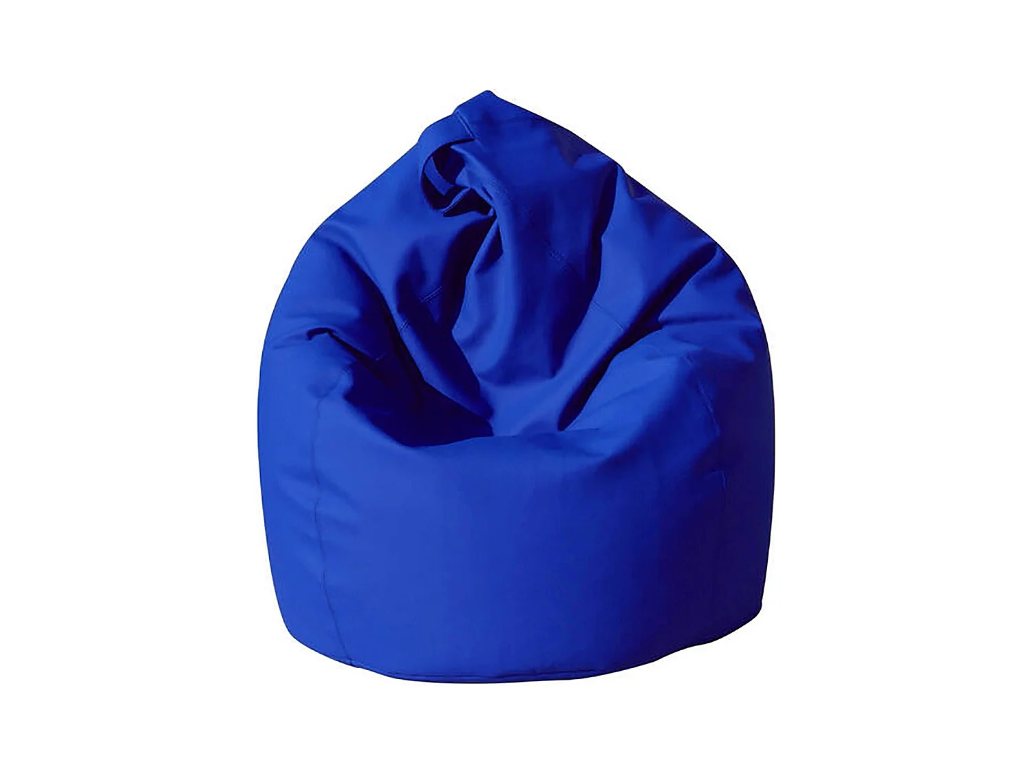 Pouf Azelia, Fauteuil polyvalent, Chaise sac, Pouf repose-pieds, Made in Italy, 70x70 h110 cm, Bleu