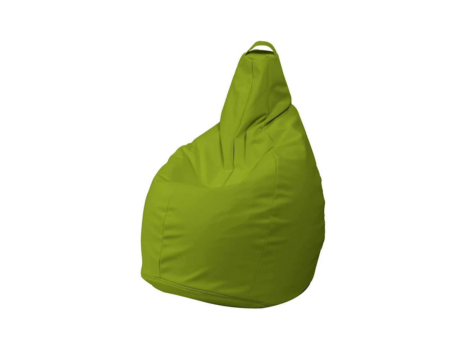 Pouf Aunter, Fauteuil polyvalent, Chaise sac, Pouf repose-pieds, Made in Italy, 90x90 h120 cm, Jaune