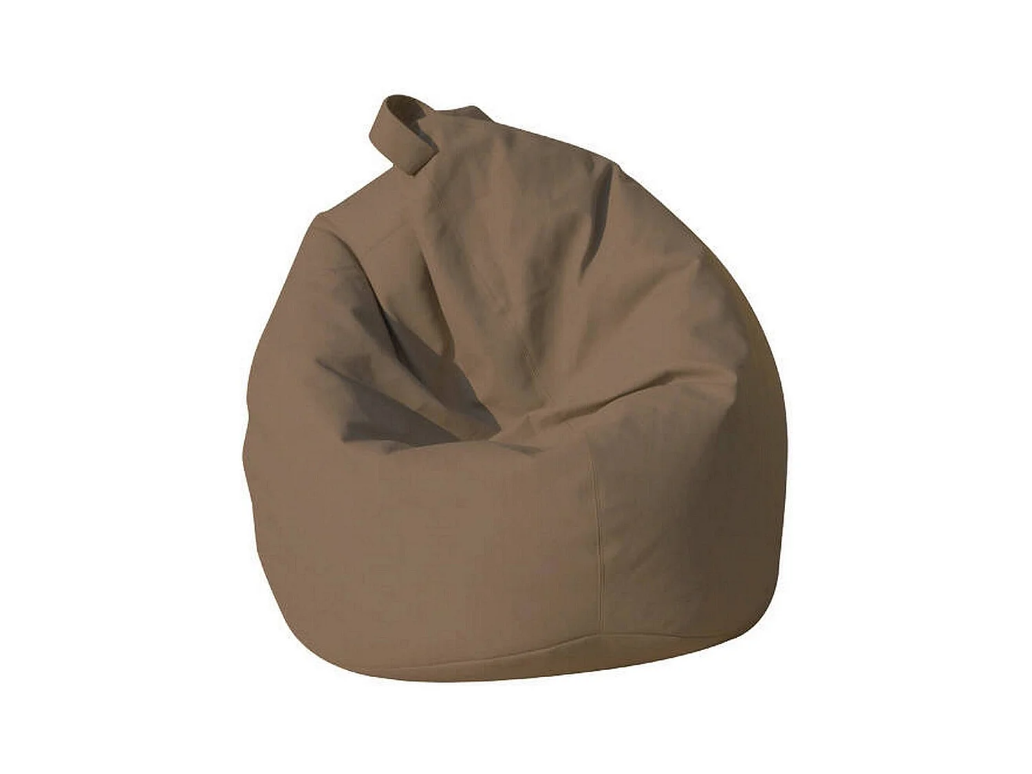 Pouf Azelia, Fauteuil polyvalent, Chaise sac, Pouf repose-pieds, Made in Italy, 70x70 h110 cm, Beige