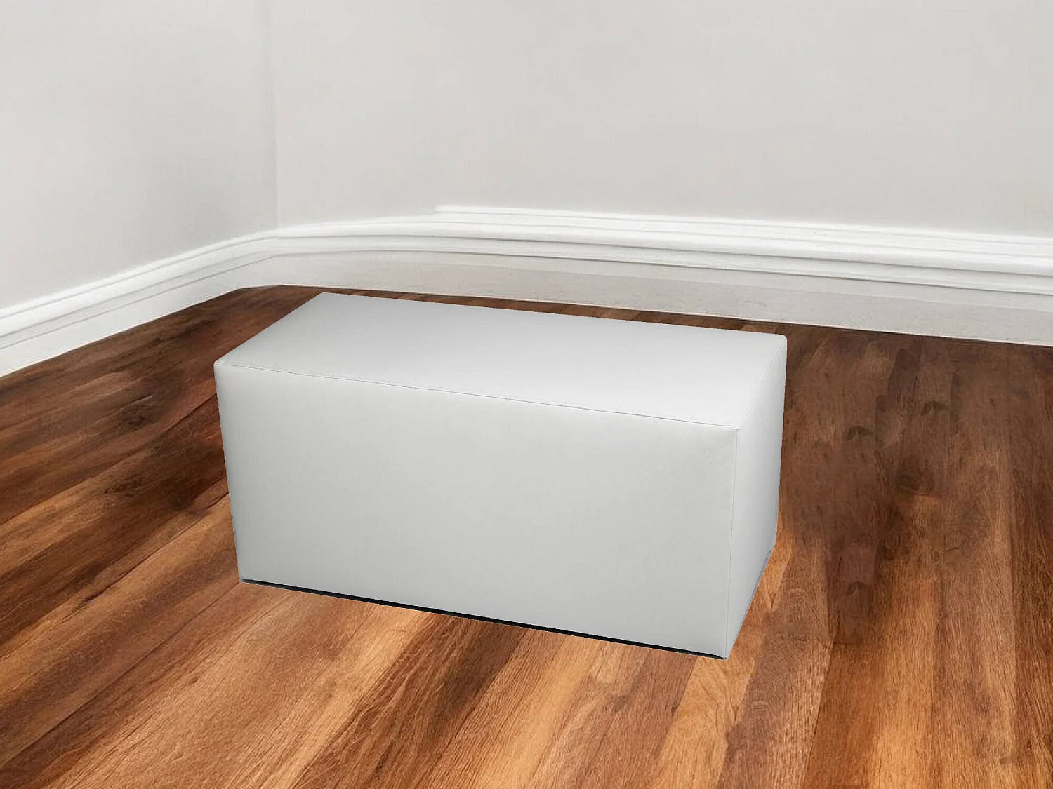 Pouf BucureÈ™ti, Mehrzwecksessel, Sitzsack, Hockerhocker, Made in Italy, 40x90 h42 cm, WeiÃŸ