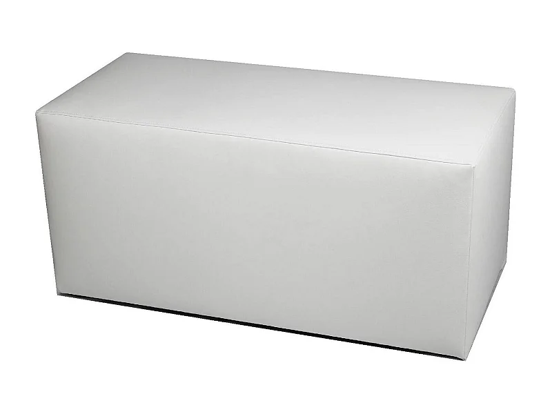 Pouf BucureÈ™ti, Mehrzwecksessel, Sitzsack, Hockerhocker, Made in Italy, 40x90 h42 cm, WeiÃŸ