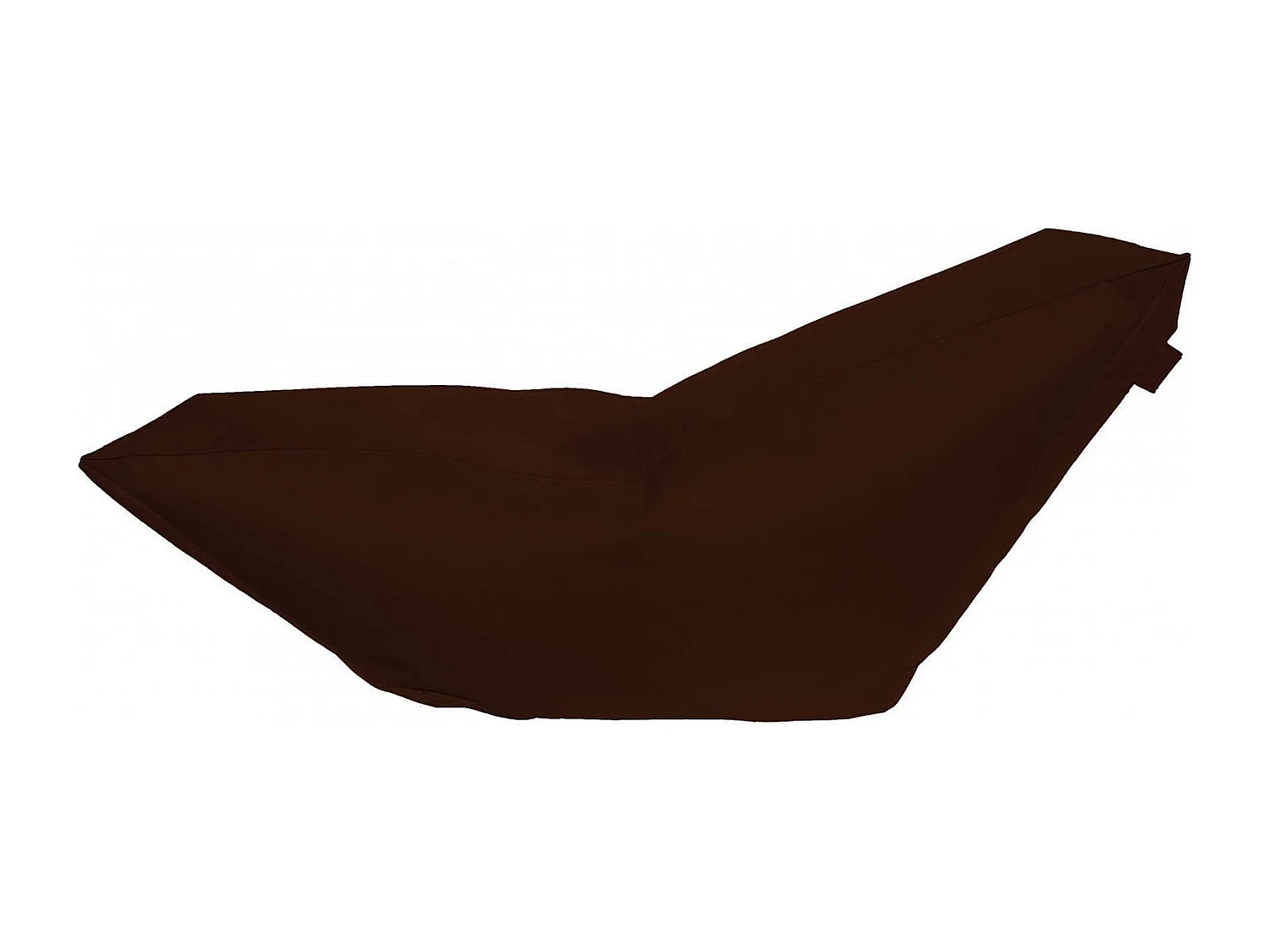 Pufe Aunter, Poltrona multiusos, Pufe, Pufe apoio para os pés, Fabricado em Itália, 160x50 h70 cm, Castanho