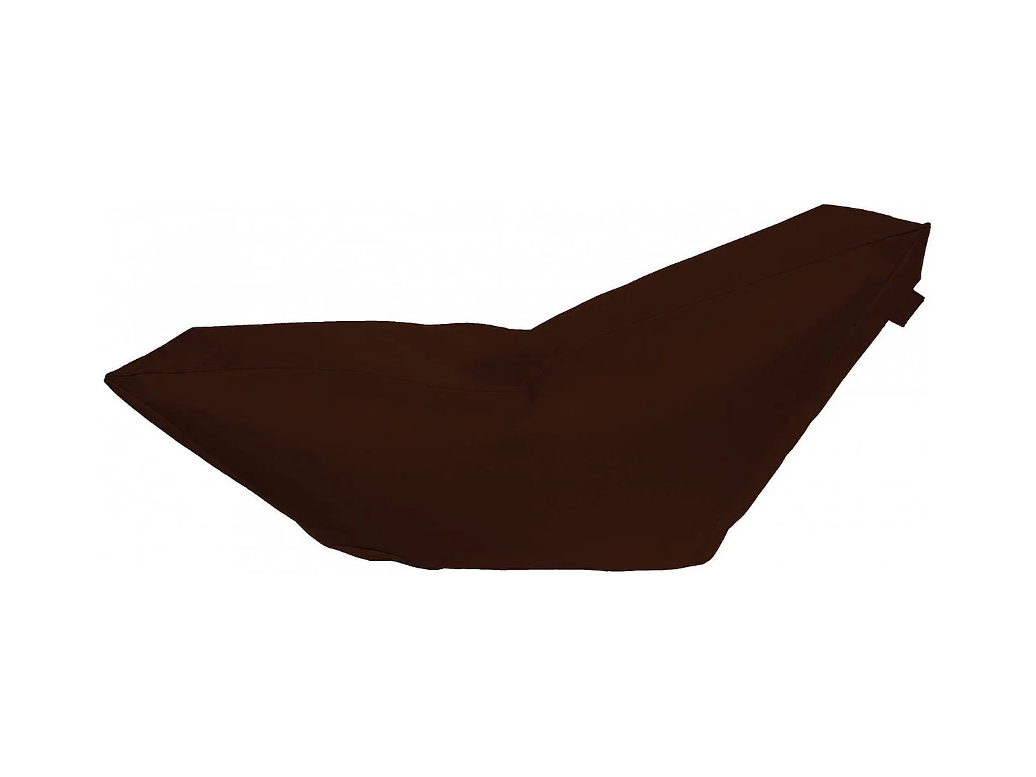 Pouf Aunter, Fauteuil polyvalent, Chaise sac, Pouf repose-pieds, Made in Italy, 160x50 h70 cm, Marron