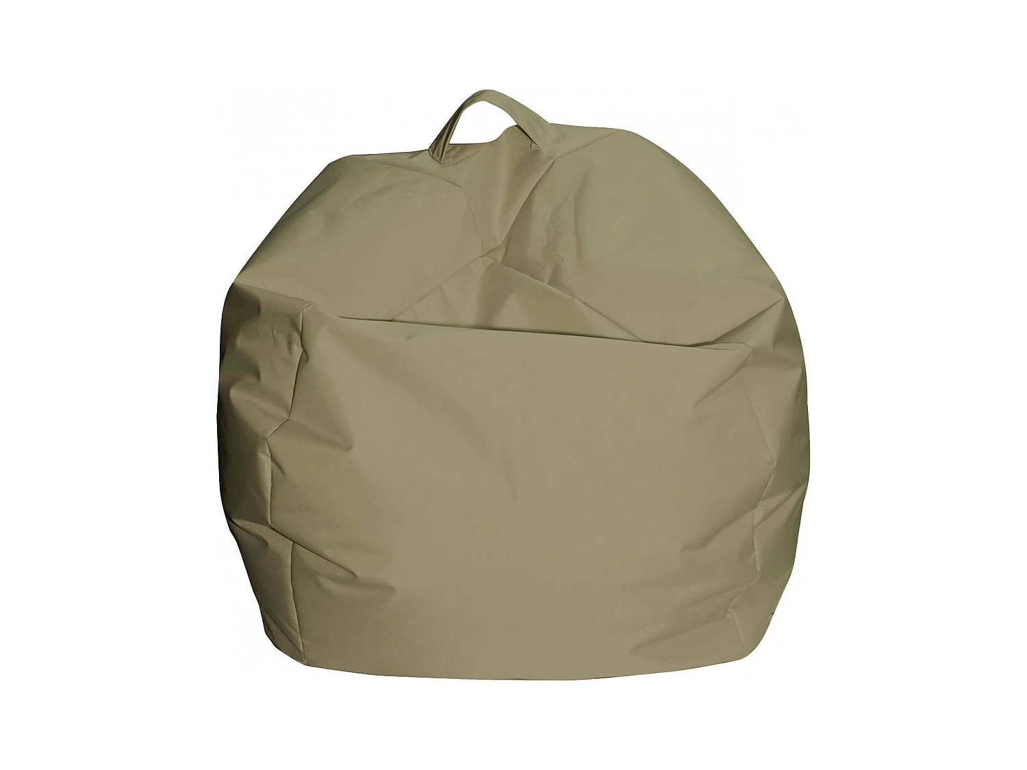 Pouf Ascia, Fauteuil polyvalent, Chaise sac, Pouf repose-pieds, Made in Italy, 65x65 h50 cm, Beige