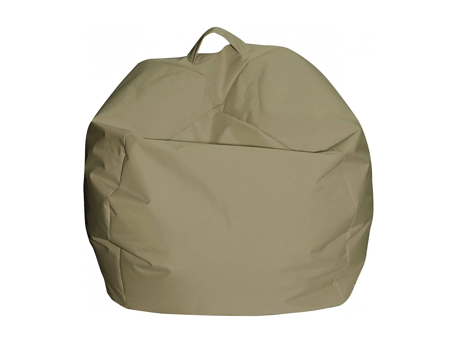 Pouf Ascia, Fauteuil polyvalent, Chaise sac, Pouf repose-pieds, Made in Italy, 65x65 h50 cm, Beige