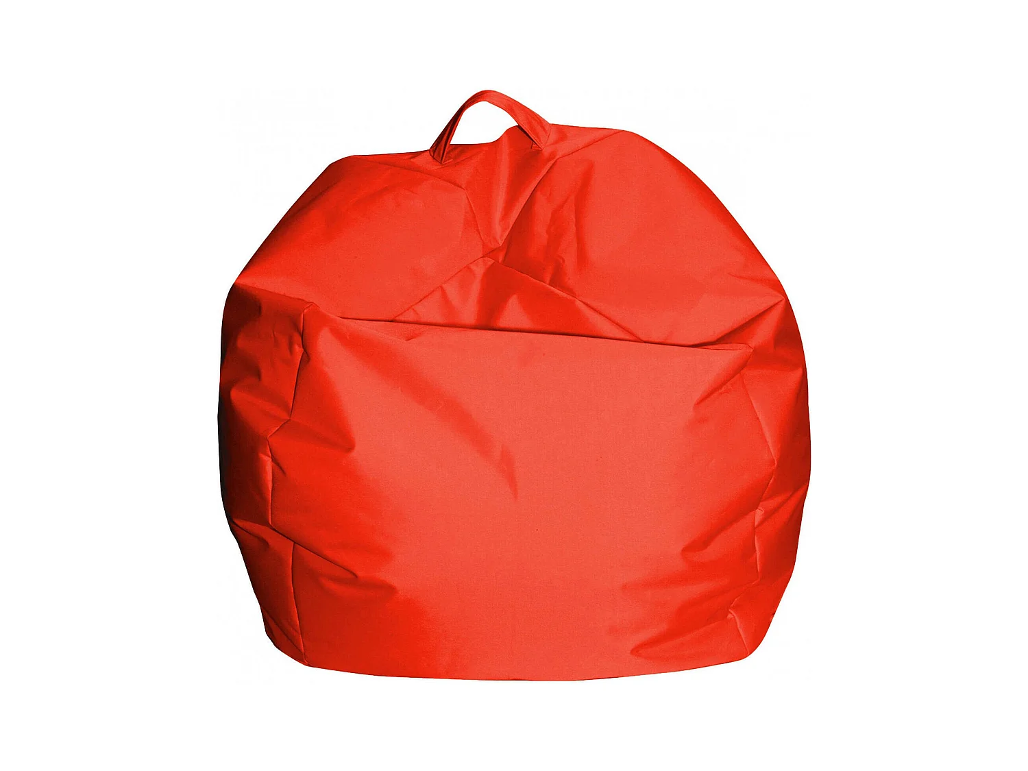 Pouf Ascia, Fauteuil polyvalent, Chaise sac, Pouf repose-pieds, Made in Italy, 65x65 h50 cm, Orange