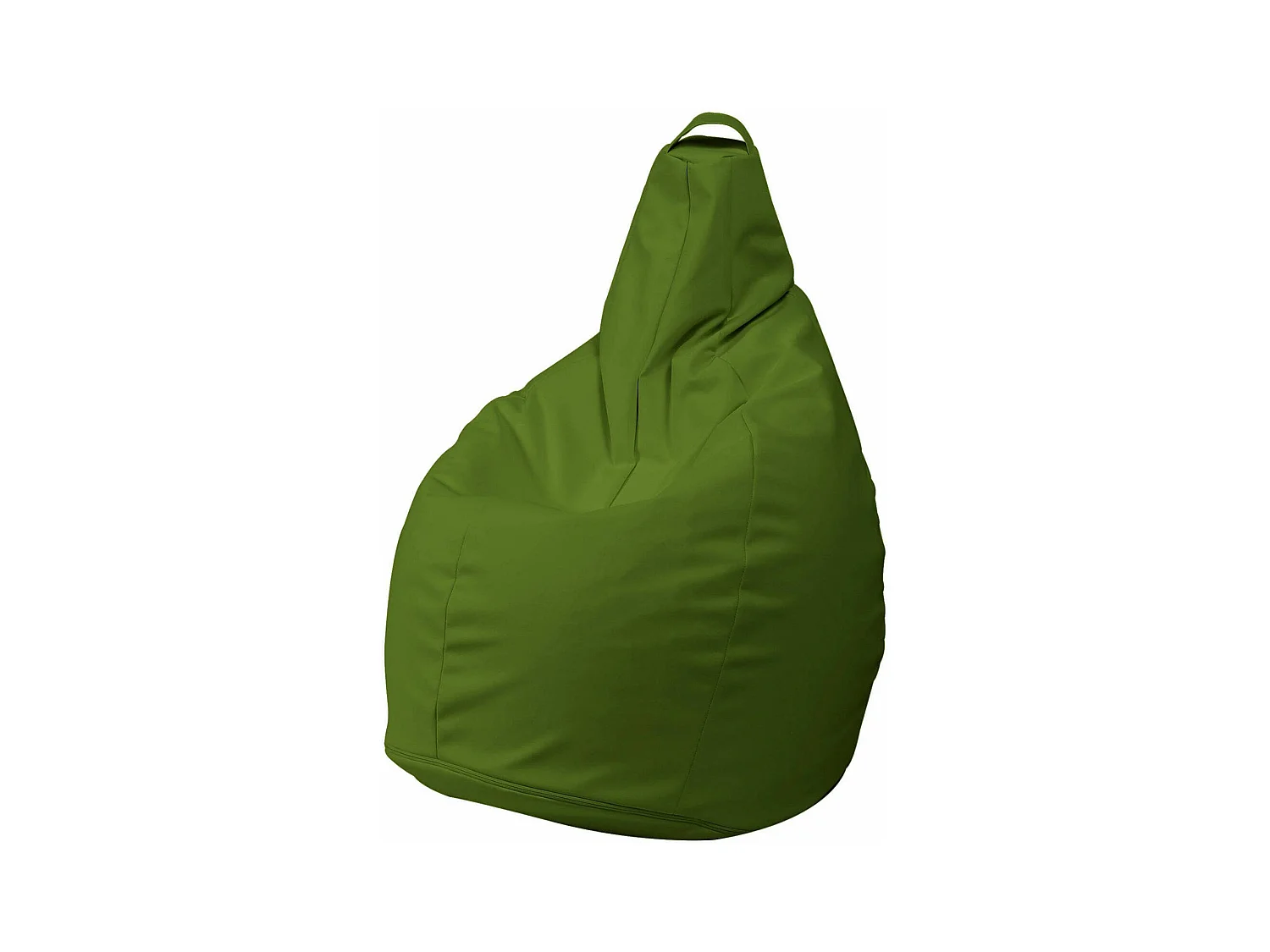 Pouf Aunter, Fauteuil polyvalent, Chaise sac, Pouf repose-pieds, Made in Italy, 90x90 h120 cm, Vert