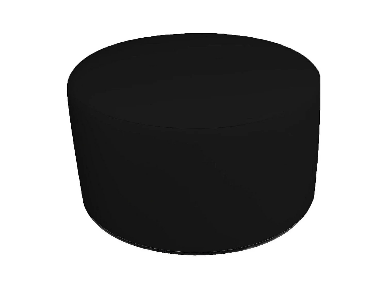 Pouf Anacapri, Fauteuil polyvalent, Chaise sac, Pouf repose-pieds, Made in Italy, 79x79 h42 cm, Noir