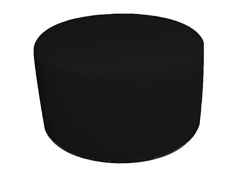 Puf Anacapri, Sillón multiusos, Puf, Puf reposapiés, Made in Italy, 79x79 h42 cm, Negro