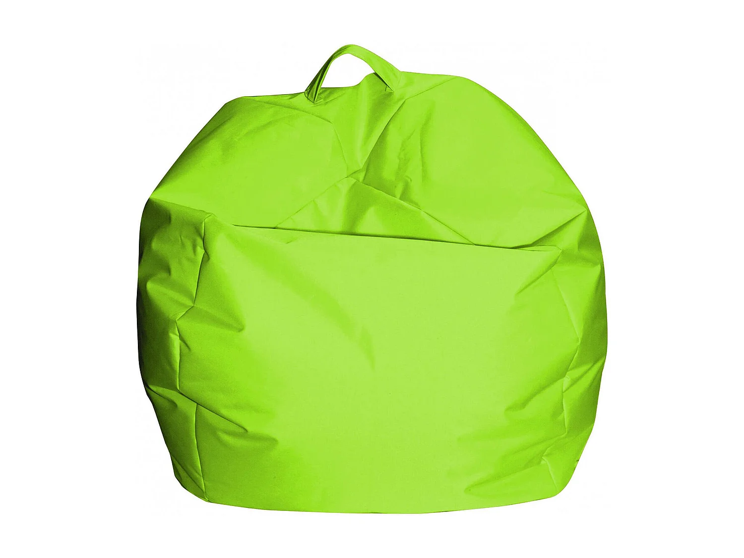 Pouf Ascia, Fauteuil polyvalent, Chaise sac, Pouf repose-pieds, Made in Italy, 65x65 h50 cm, Vert