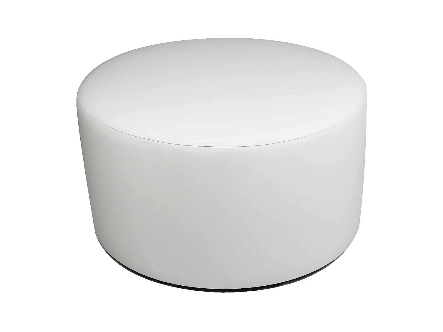 Pouf Anacapri, Fauteuil polyvalent, Chaise sac, Pouf repose-pieds, Made in Italy, 79x79 h42 cm, Blanc