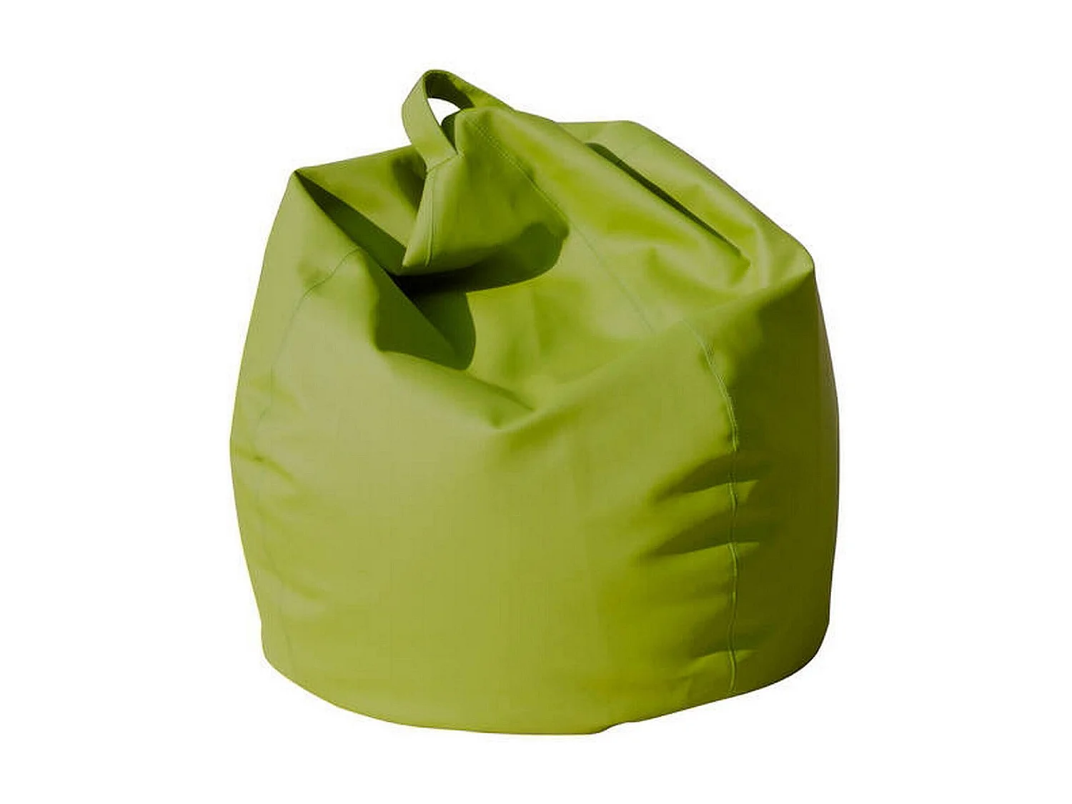 Pouf Azelia, Fauteuil polyvalent, Chaise sac, Pouf repose-pieds, Made in Italy, 70x70 h110 cm, Vert