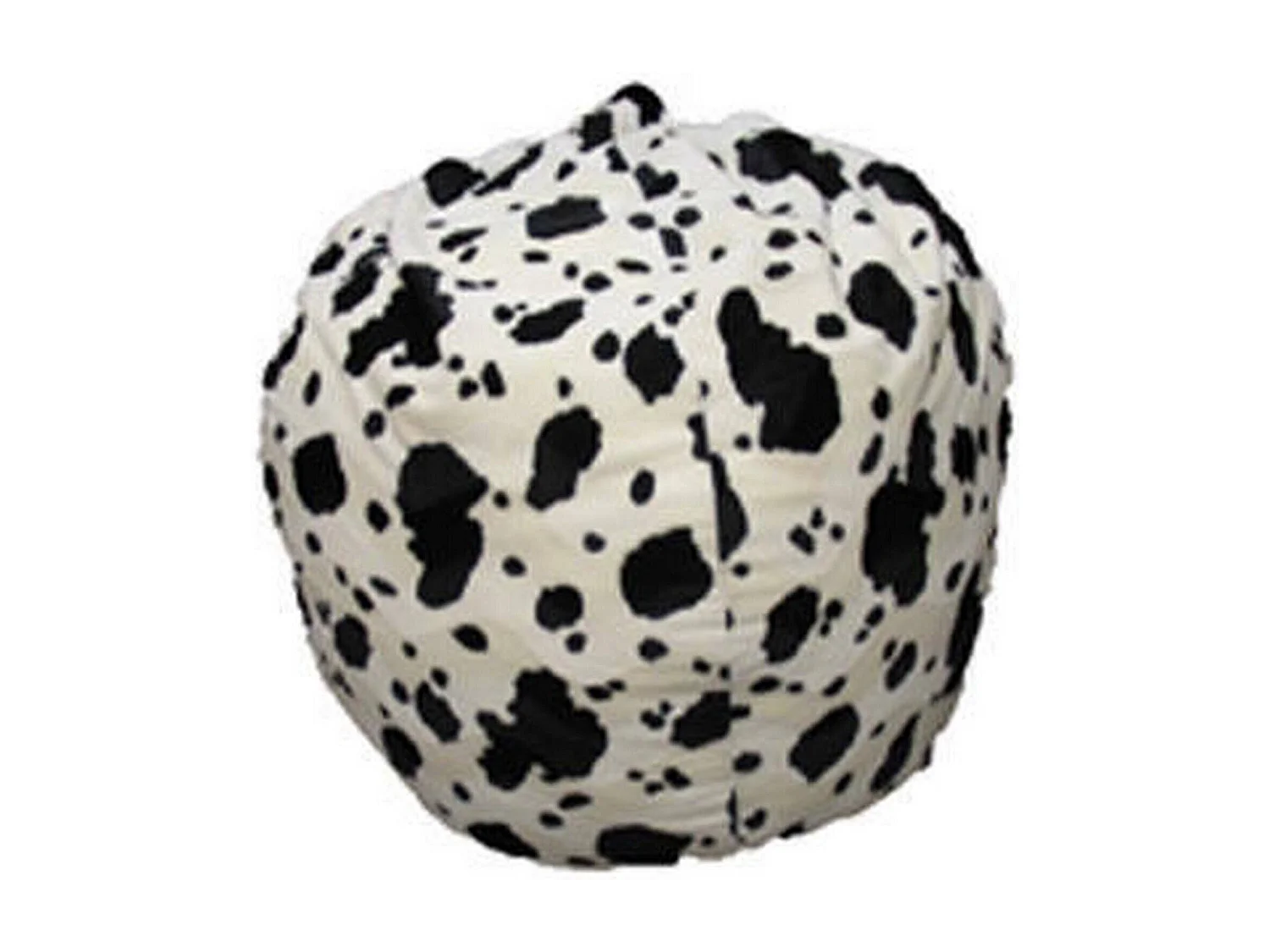 Pufe Lorenza, Poltrona multiusos, Pufe, Pufe para pés, Fabricado em Itália, 80x80 h120 cm, Preto e branco, Padrão manchado