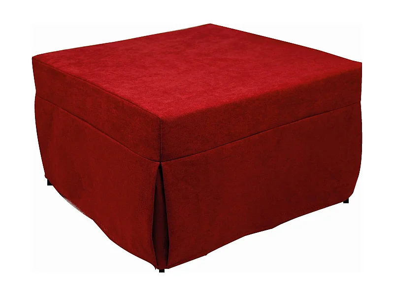 Talamo Italia - Pouf Arno, 78x78 h45 cm, Rosso