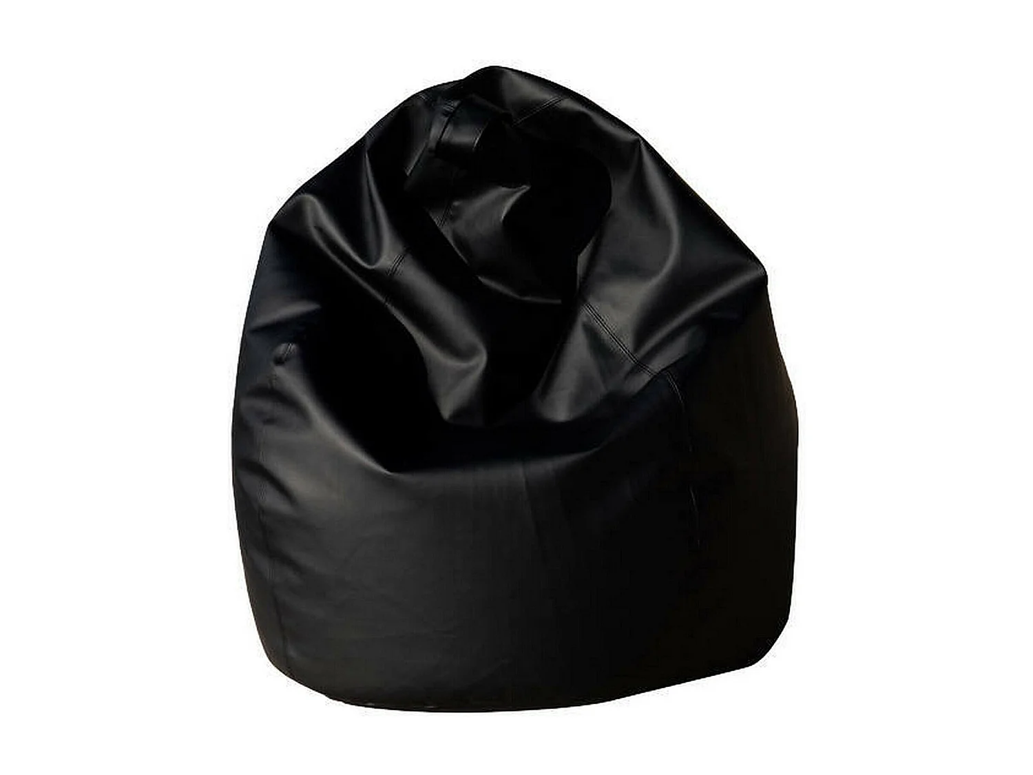 Pouf Alez, Fauteuil polyvalent, Chaise sac, Pouf repose-pieds, Made in Italy, 70x70 h110 cm, Noir