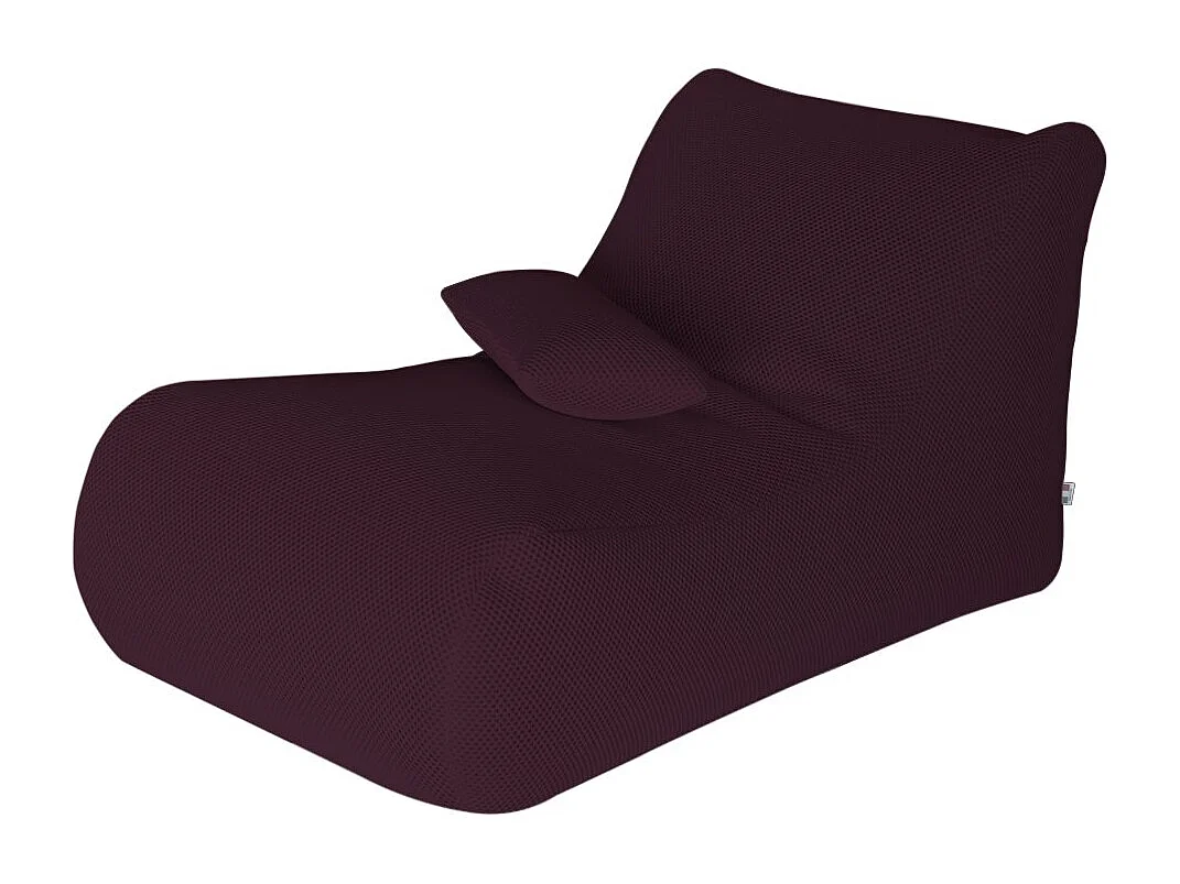 ÐœÑ–hck poef, Multifunctionele fauteuil, Zitzak, Voetenbank poef, Made in Italy, 70x120 h65 cm, Bordeaux