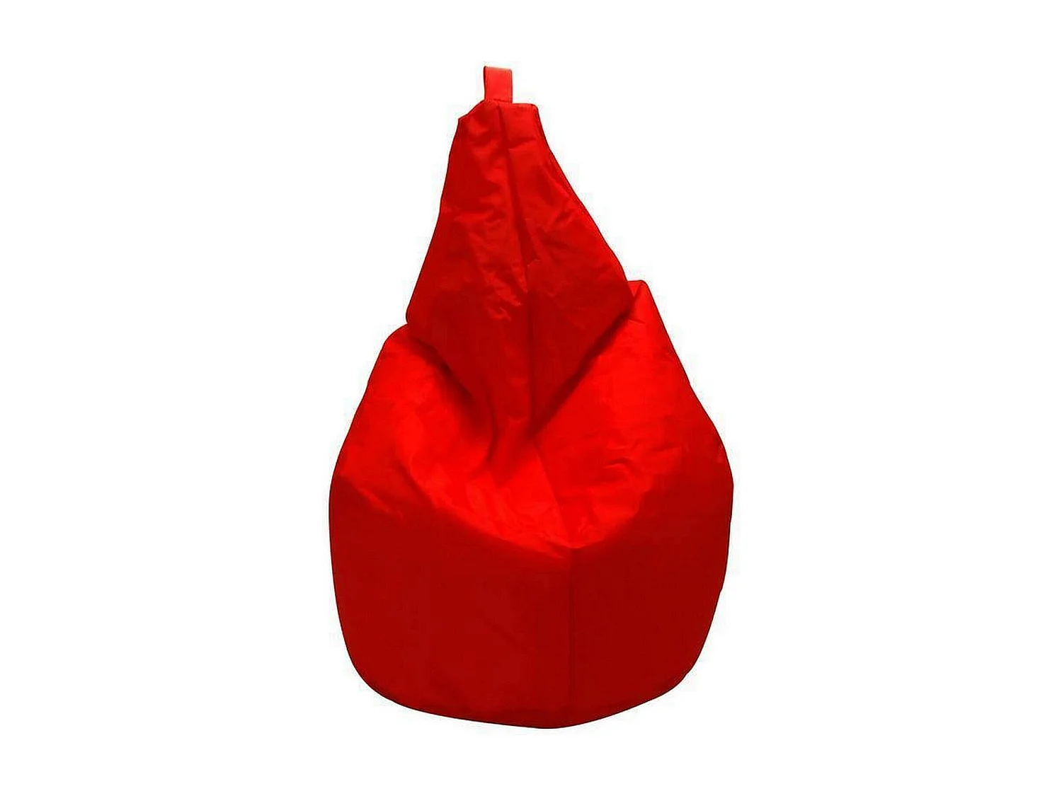 Pouf Angillina, Mehrzwecksessel, Sitzsack, Hockerhocker, Made in Italy, 80x80 h120 cm, Rot