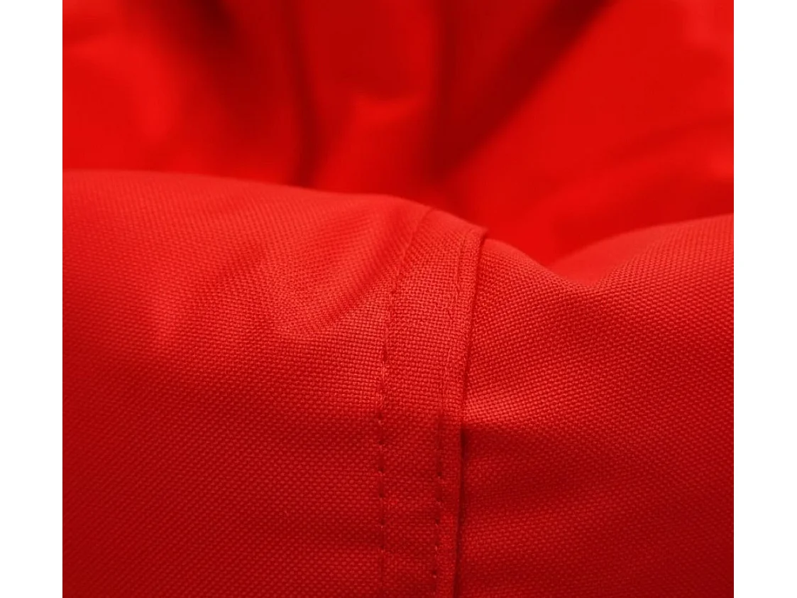 Pouf Angillina, Fauteuil polyvalent, Chaise sac, Pouf repose-pieds, Made in Italy, 80x80 h120 cm, Rouge