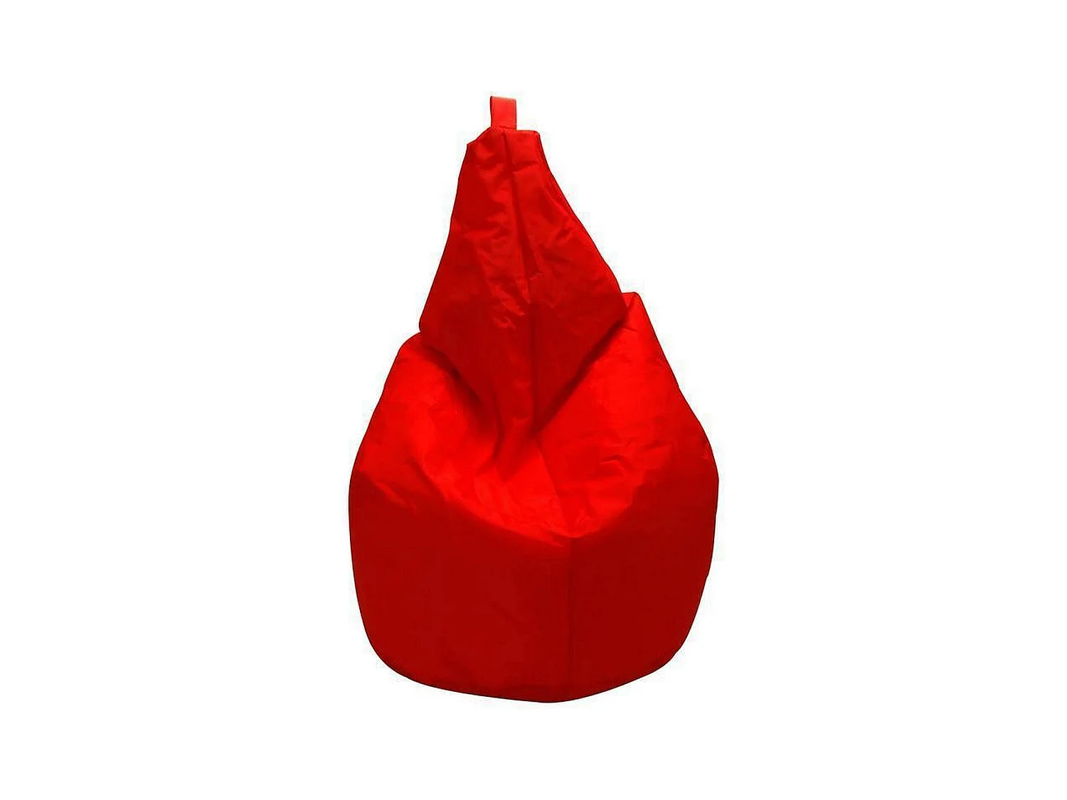 Pouf Angillina, Fauteuil polyvalent, Chaise sac, Pouf repose-pieds, Made in Italy, 80x80 h120 cm, Rouge