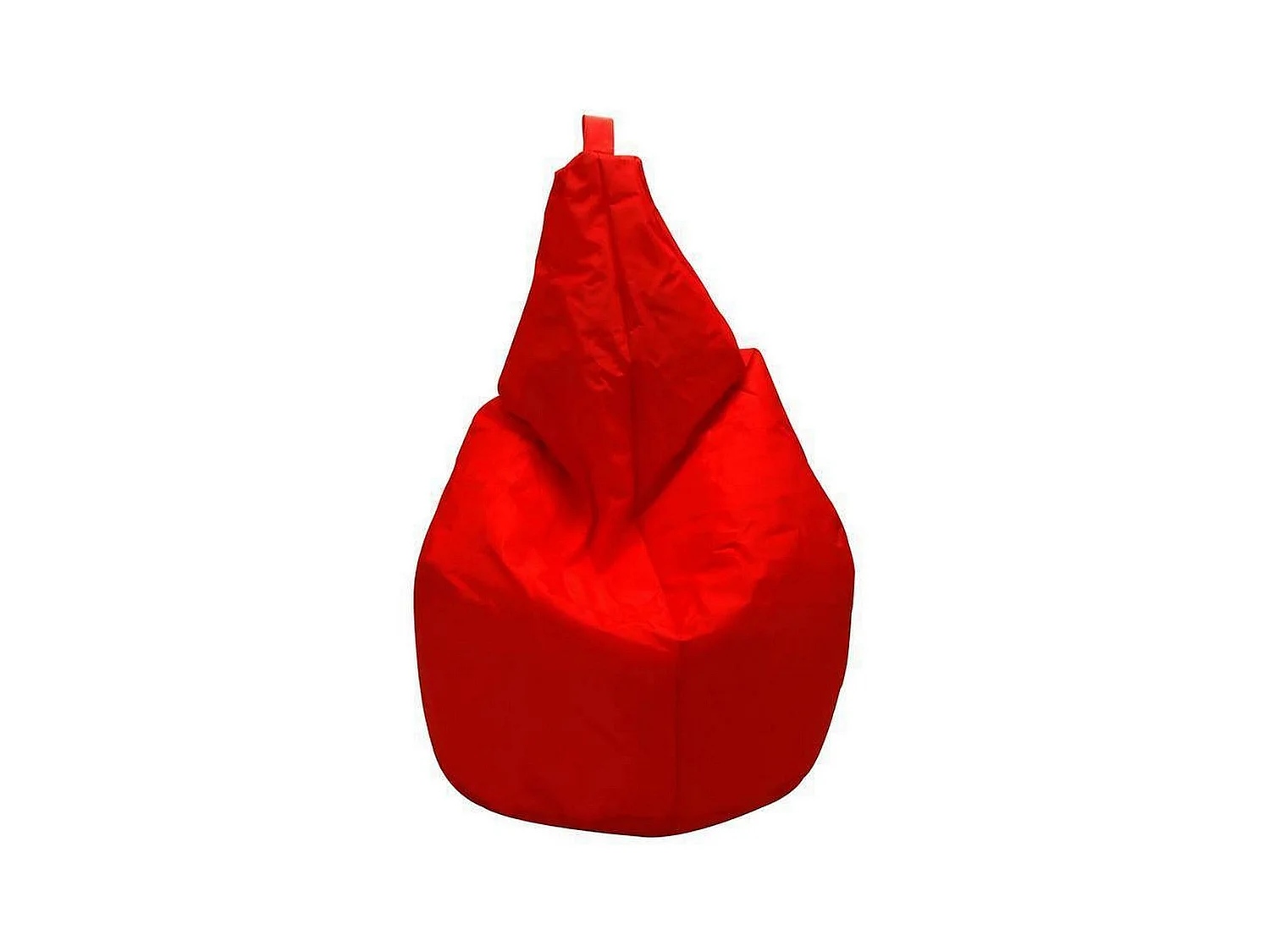 Pouf Angillina, Fauteuil polyvalent, Chaise sac, Pouf repose-pieds, Made in Italy, 80x80 h120 cm, Rouge