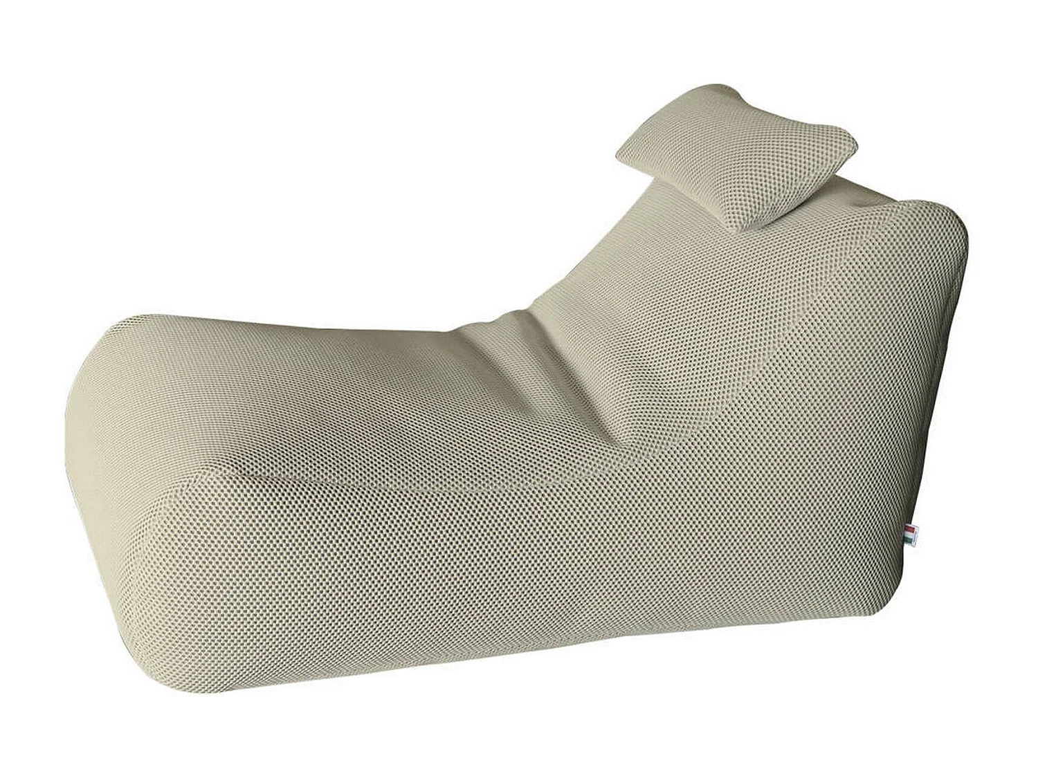 Pufe ÐœÑ–hck, Poltrona multiusos, Pufe, Pufe apoio para os pés, Fabricado em Itália, 70x120 h65 cm, Bege